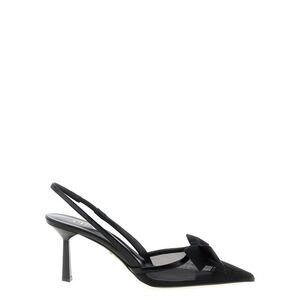 Prada Black Polyamide Mid Heel Women's Pumps